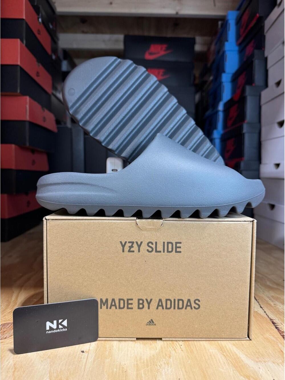 Adidas Yeezy Slides 'Granite' MENS SZ 10